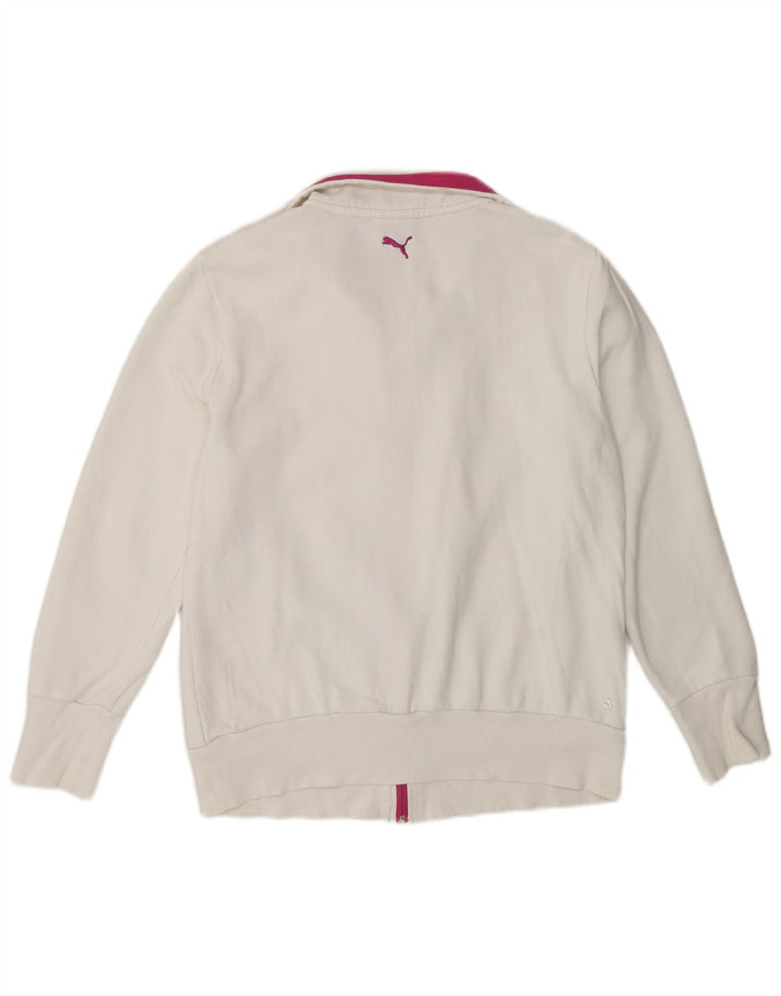 Giacca da ginnastica da donna con grafica Puma UK 14 Large White Colourblock