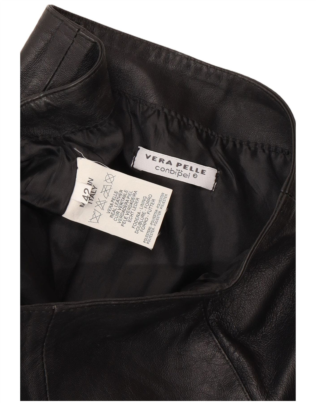 Gonna in Pelle Donna CONBIPEL IT 42 Media W28 Pelle Nera