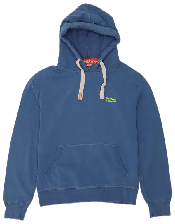Felpa con cappuccio da uomo Superdry 2XL in cotone blu