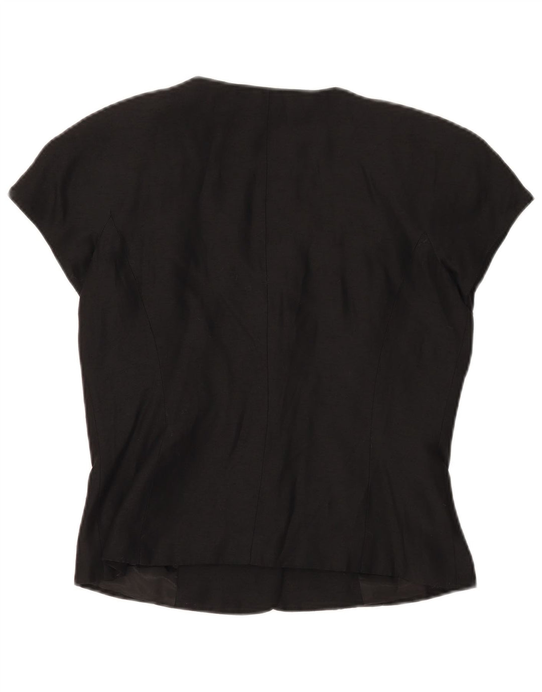 Giacca blazer da donna a maniche corte a 4 bottoni L'Equipe IT 46 grande nera