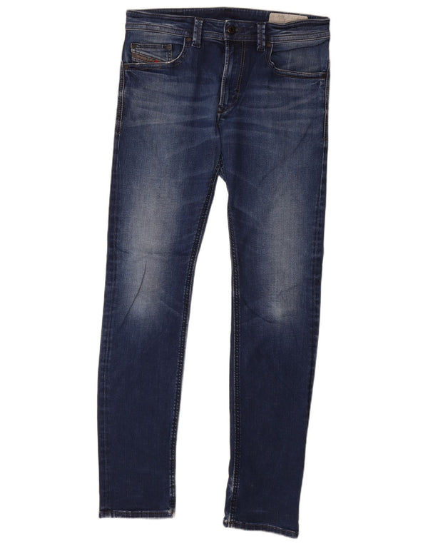 Jeans skinny slim Thavar da uomo Diesel W32 L32 cotone blu
