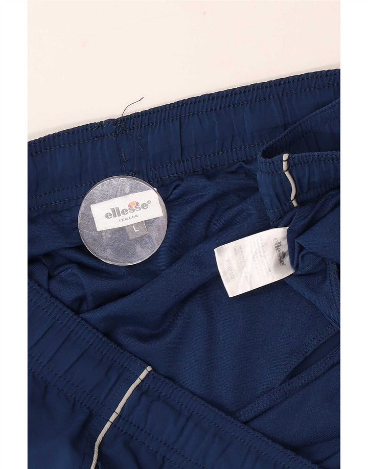 Pantaloncini sportivi da uomo Ellesse grandi in poliestere blu navy