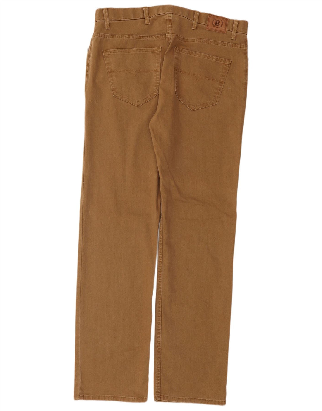 Jeans dritti da uomo Marks & Spencer W38 L33 cotone marrone
