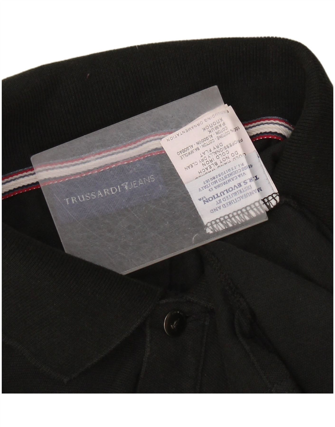 Polo Uomo TRUSSARDI JEANS 3XL Cotone Nero