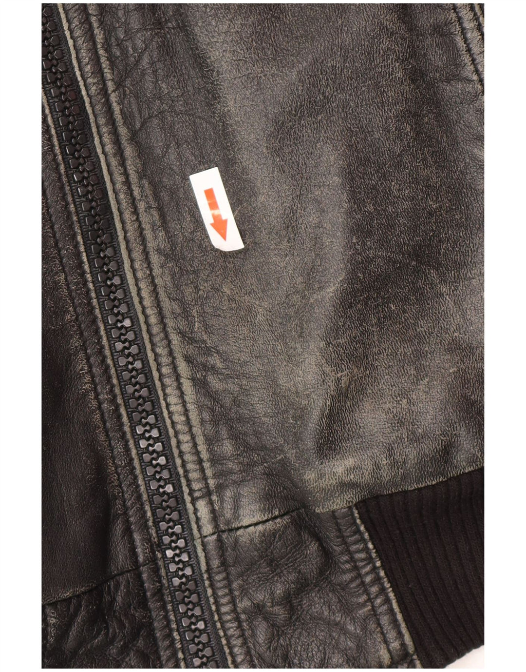 Giacca in pelle vintage da uomo UK 38 in pelle nera media