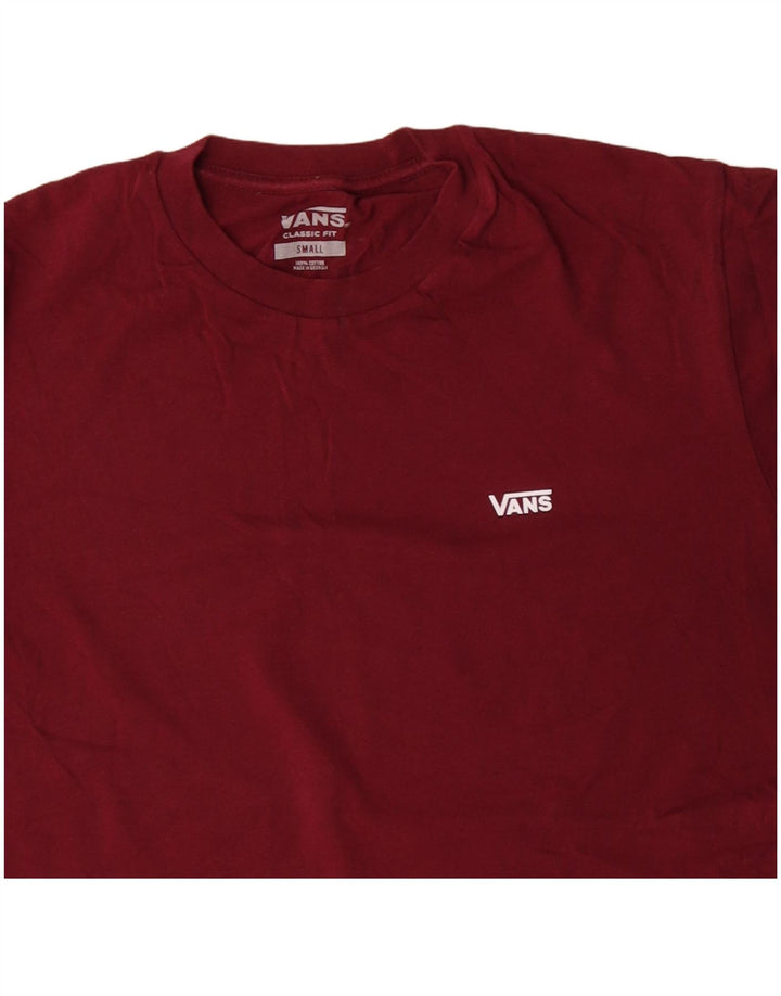 T-shirt da uomo con vestibilità classica VANS, piccola, in cotone marrone