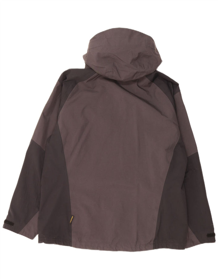 Giacca antipioggia con cappuccio da uomo Jack Wolfskin UK 40/42 Large Grey Colourblock