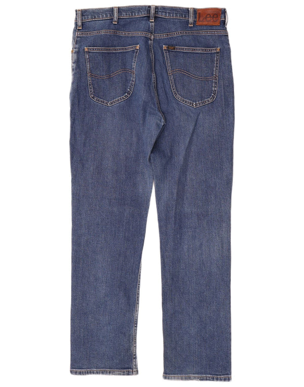 Jeans dritti da uomo Lee Brooklyn W36 L32 cotone blu