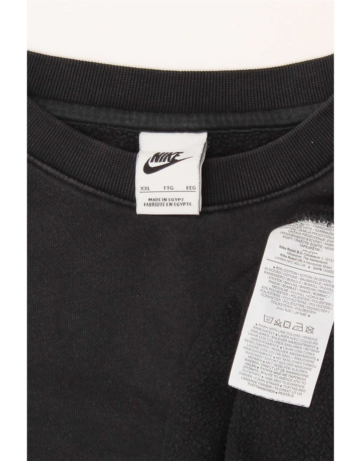 Felpa Nike Uomo Maglione 2XL Cotone Nero