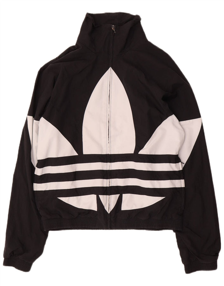 Tuta intera Adidas da uomo con grafica media nera in poliestere