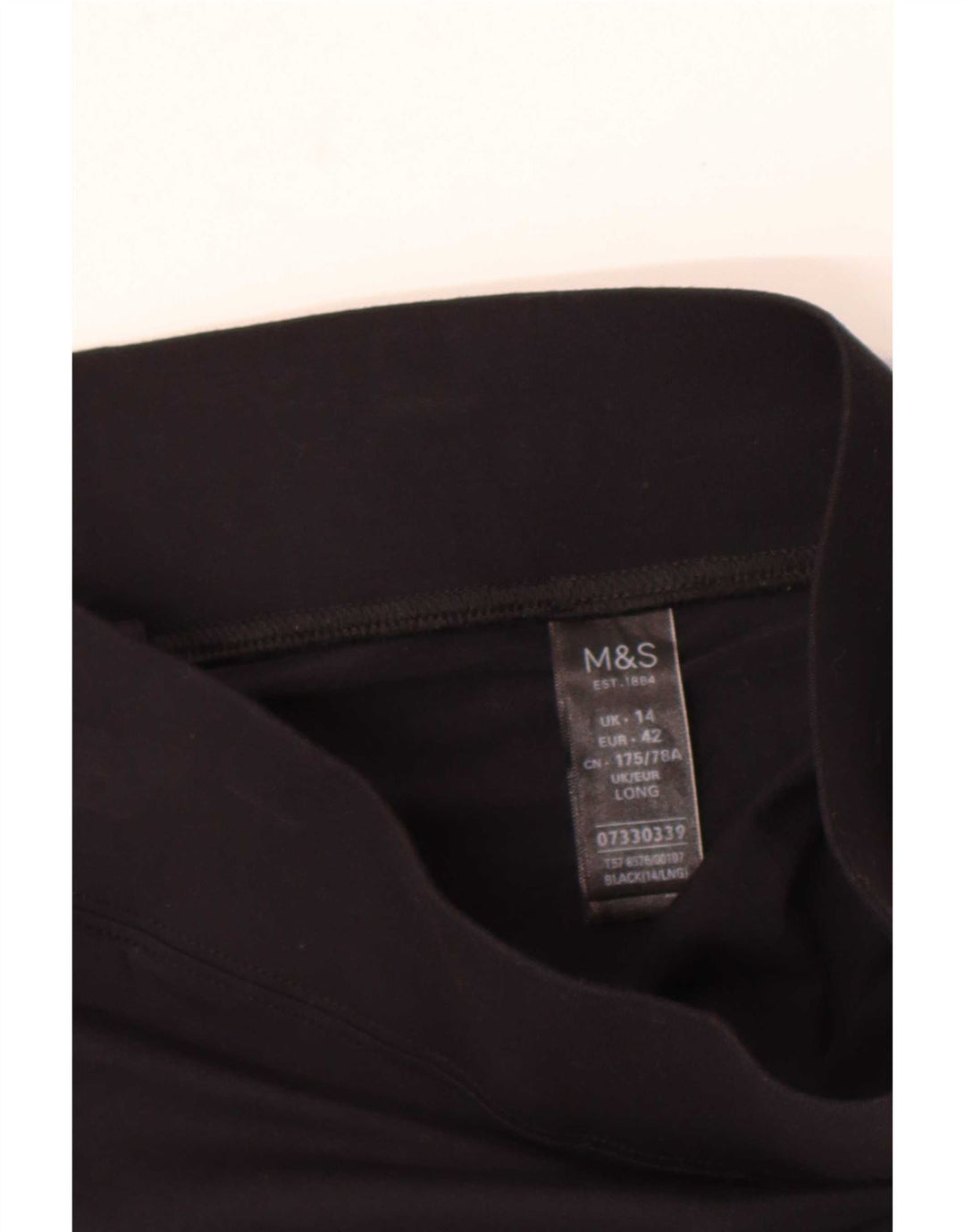 Leggings da donna Marks & Spencer UK 14 Large in viscosa nera