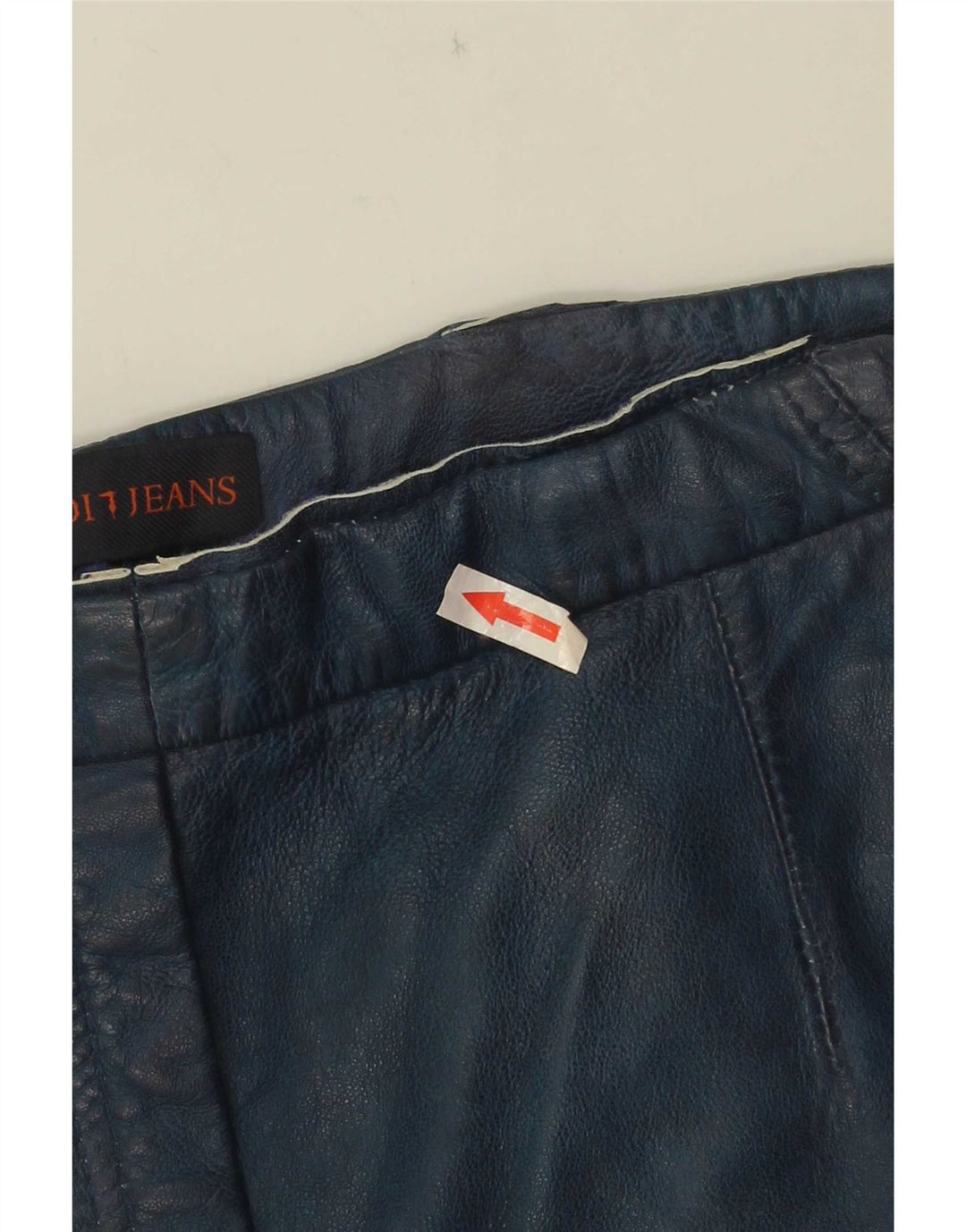 Pantaloncini Pelle Donna Trussardi W30 Medio Blu Navy