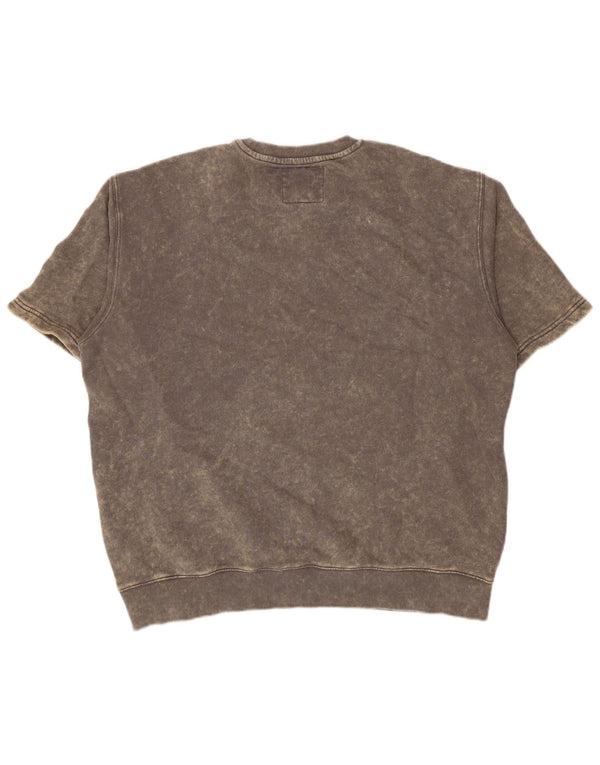 T-shirt da uomo G-Star Top grande in cotone grigio