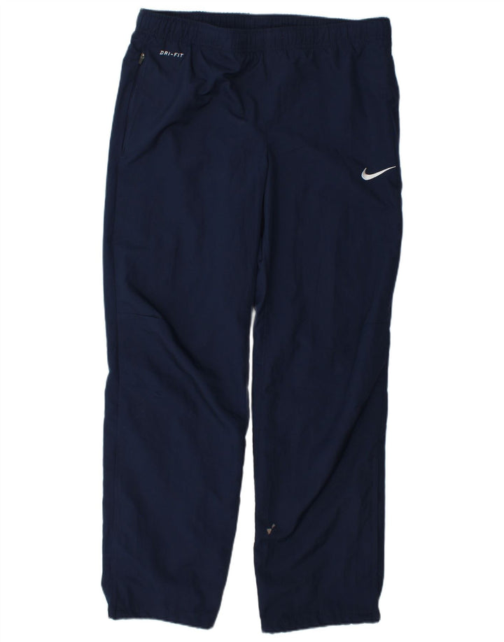 Pantaloni da tuta Nike Dri Fit da uomo piccoli in poliestere blu navy