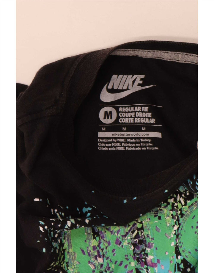 T-shirt grafica Nike da uomo con vestibilità regolare, colore nero medio