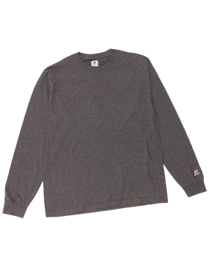 Maglia da uomo a maniche lunghe Russell Athletic Grigio medio