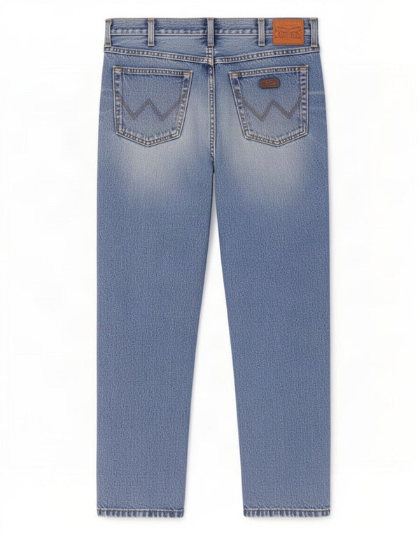Jeans dritti da uomo Wrangler Ohio W36 L32 cotone blu