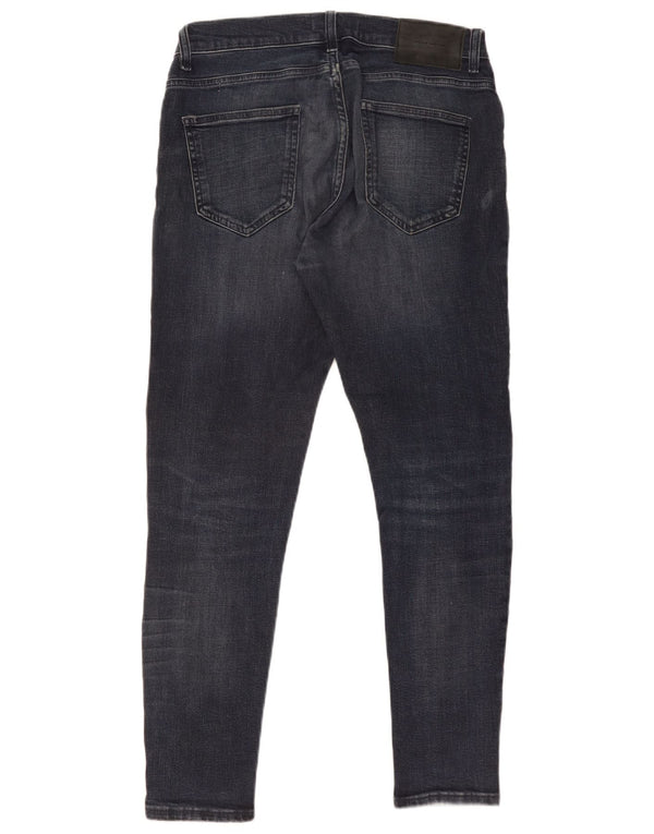 Jeans slim da uomo Zara EU 40 medio W31 L28 cotone blu navy