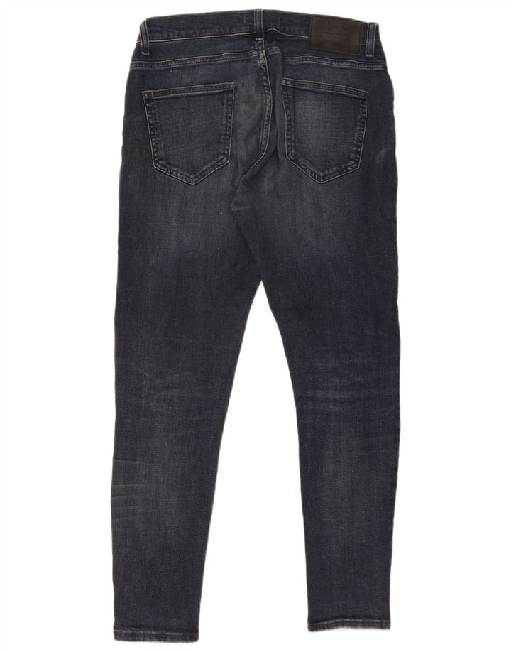 Jeans slim da uomo Zara EU 40 medio W31 L28 cotone blu navy