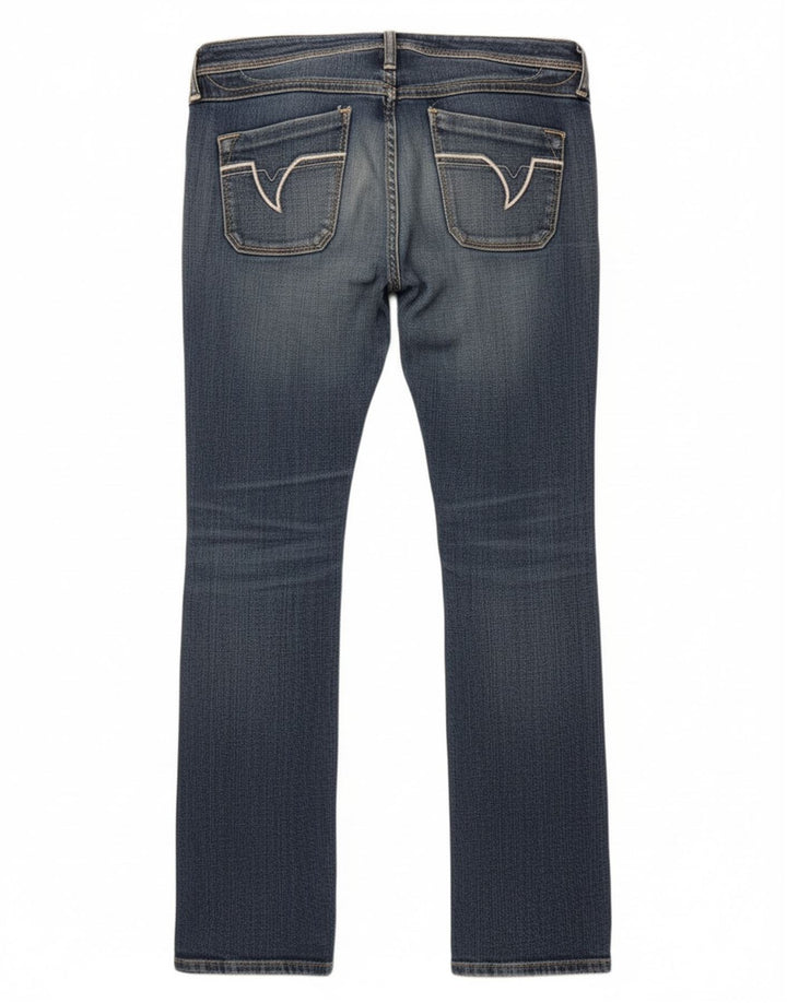 Jeans dritti Lowky da donna Diesel W26 L32 cotone blu navy