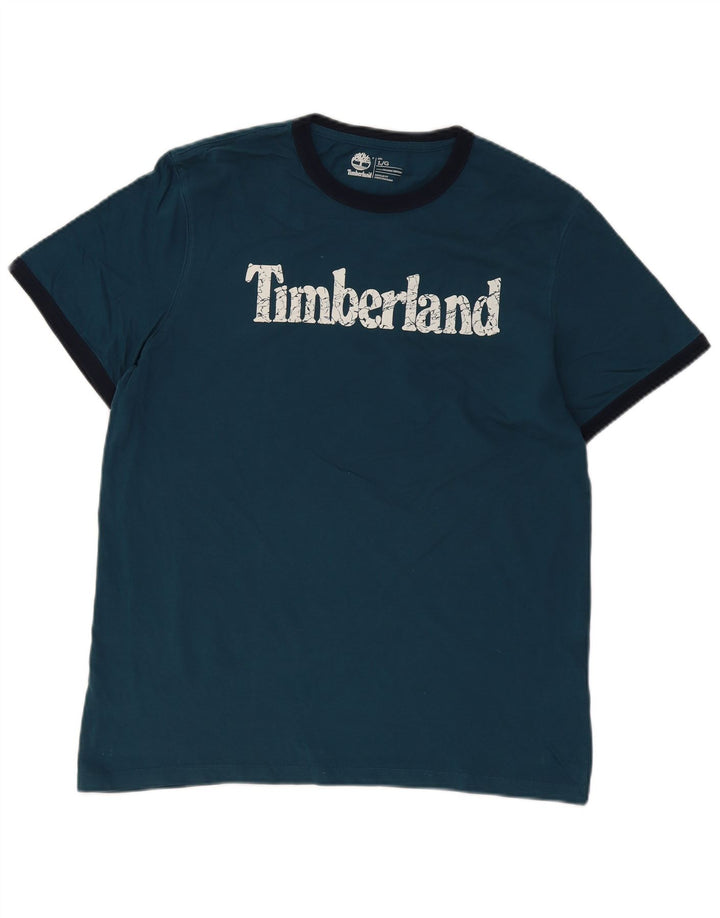 TIMBERLAND T-shirt grafica da uomo Coupe standard vestibilità regolare, grande blu