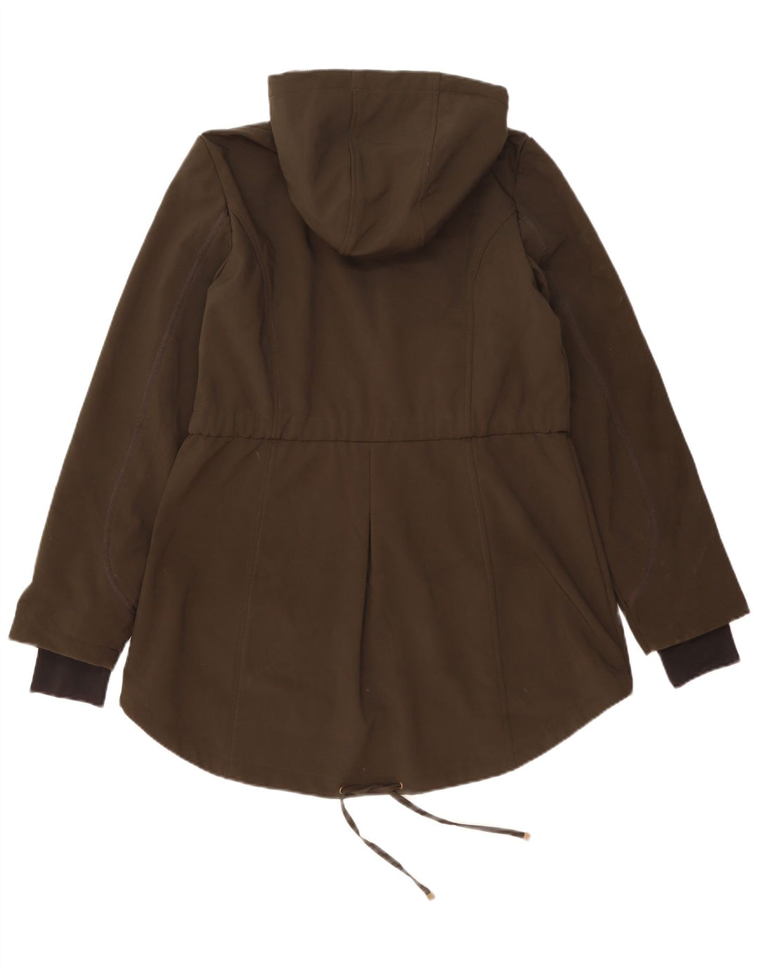 Giacca parka con cappuccio da donna French Connection UK 16 grande poliestere kaki