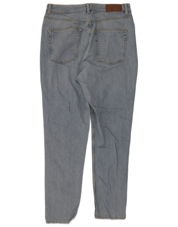 Jeans affusolati mamma da donna Topshop W34 L29 cotone blu