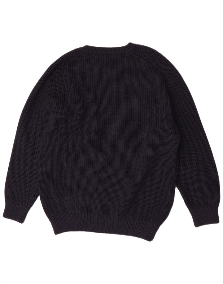 Maglione maglione girocollo da uomo Orcinus lana media blu navy