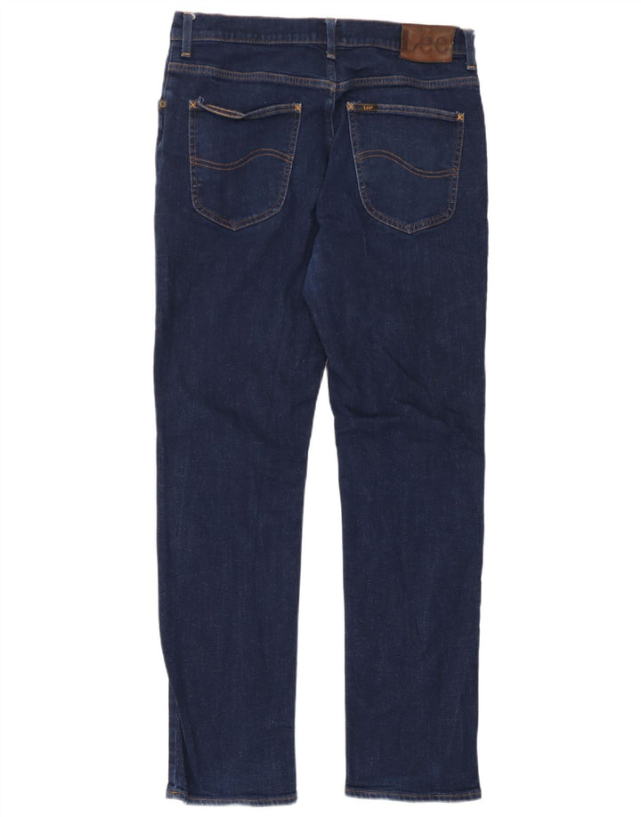Jeans dritti Brooklyn da donna Lee W33 L29 cotone blu navy