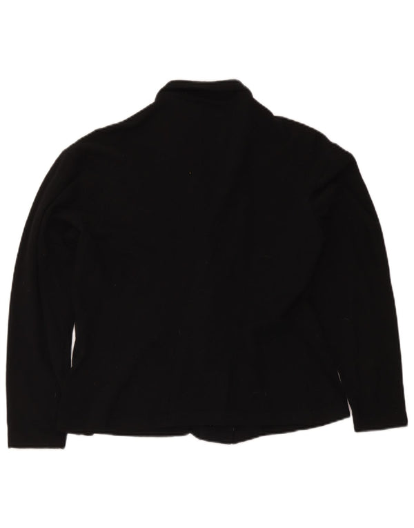 Camicia Studio da donna a maniche lunghe vestibilità regolare UK 14 Large Black Wool Classic