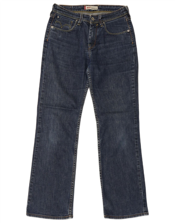 Jeans dritti 627 da donna Levi's W28 L30 cotone blu