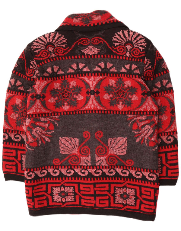 Montgomery in maglia da donna Amourelle UK 16 Large Red Fair Isle acrilico