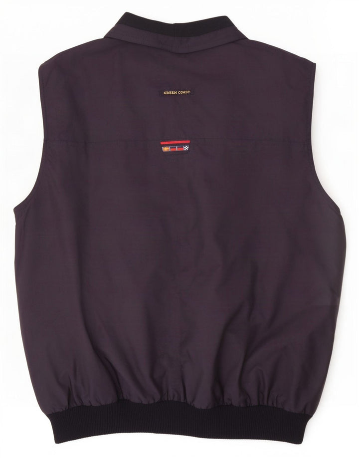 Gilet reversibile da uomo Green Coast UK 44 2XL Poliuretano blu navy
