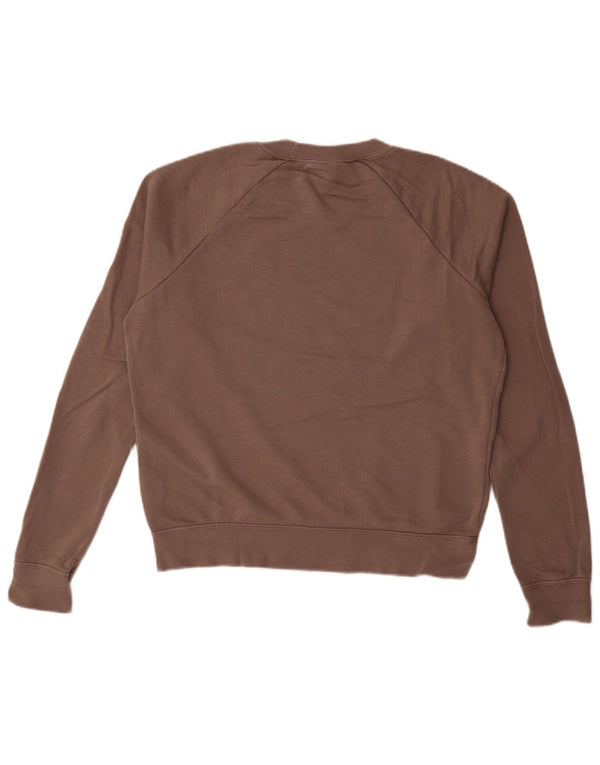 Felpa oversize da donna Nike UK 10 piccola in cotone marrone