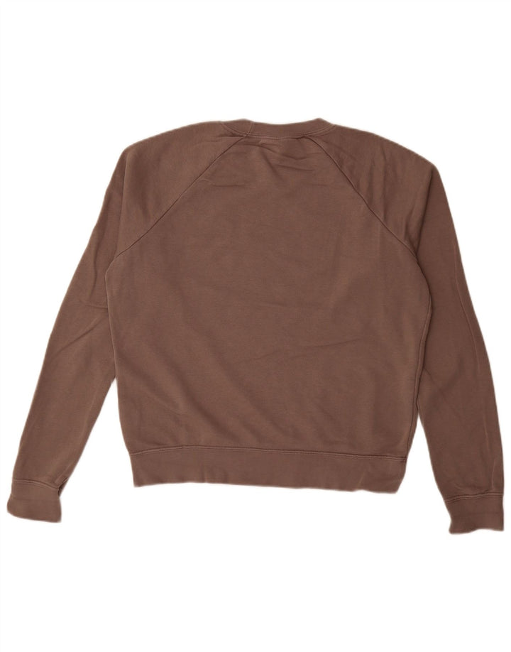 Felpa oversize da donna Nike UK 10 piccola in cotone marrone