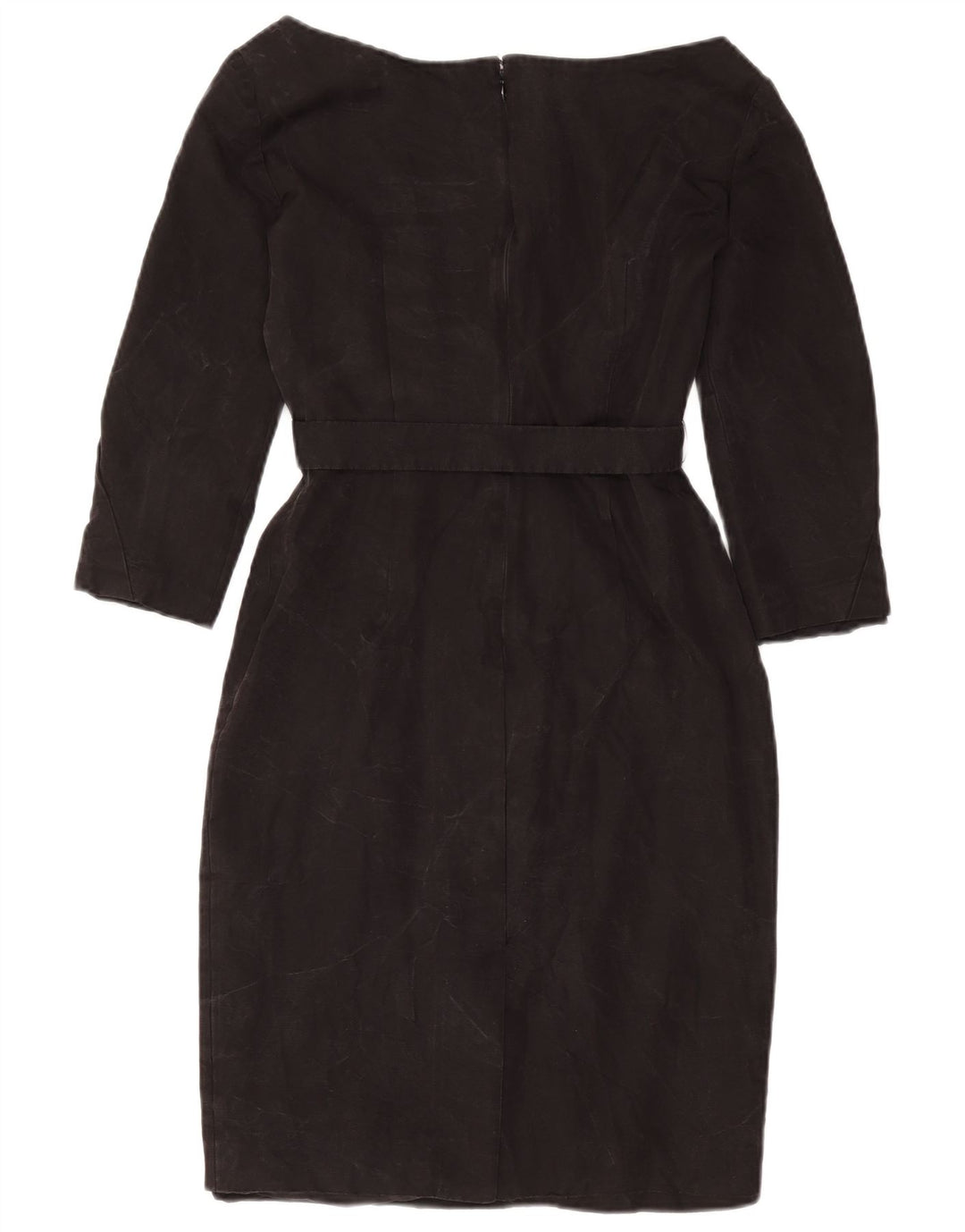 Abito Tubino Prada Donna Manica 3/4 IT 40 Piccolo Cupro Nero