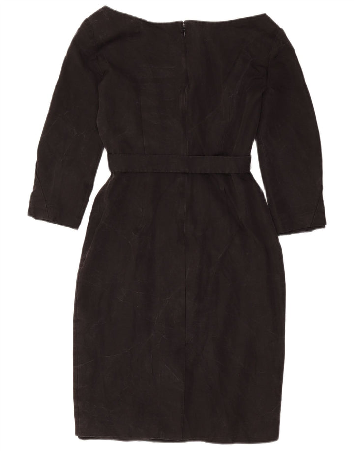 Abito Tubino Prada Donna Manica 3/4 IT 40 Piccolo Cupro Nero