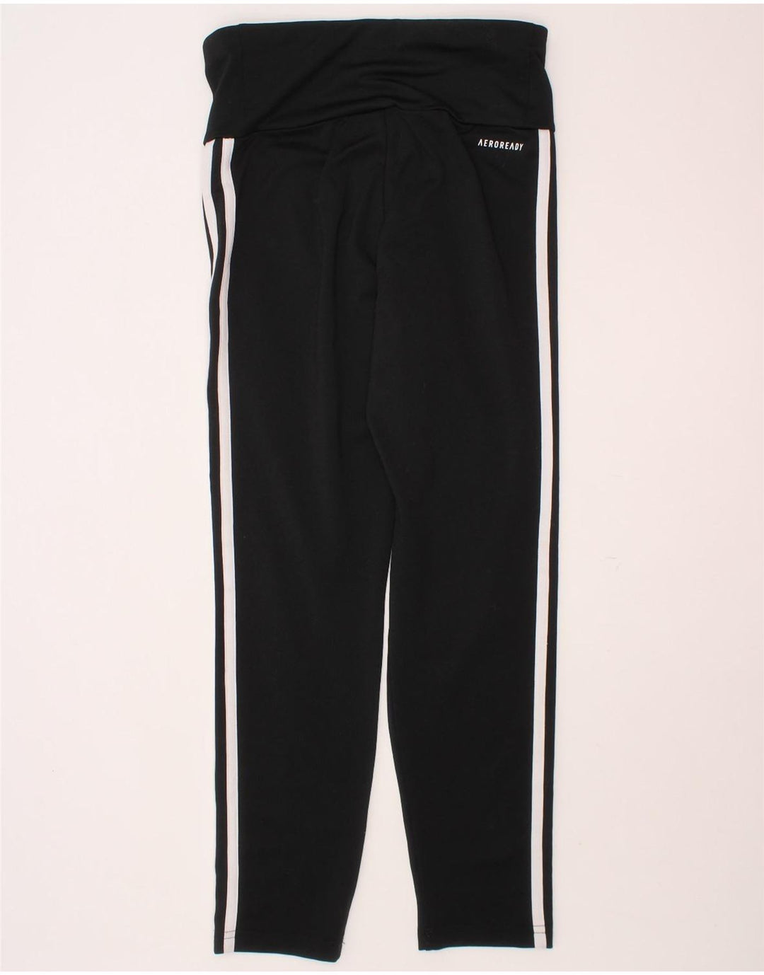 Leggings ADIDAS Aeroready per ragazze 11-12 anni in poliestere nero
