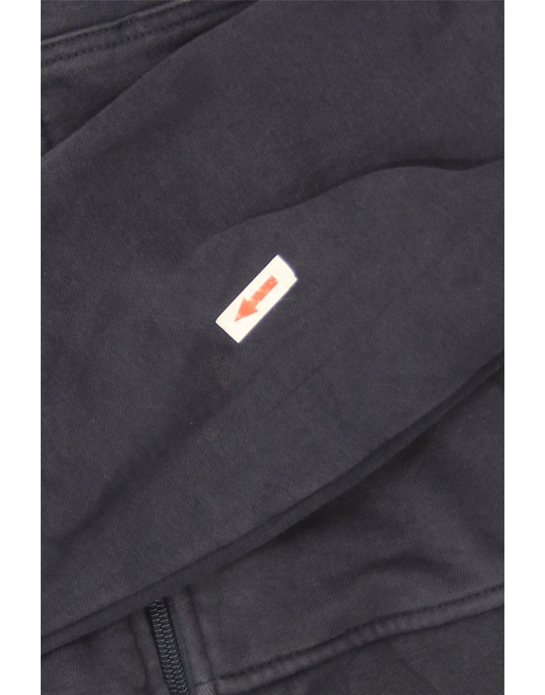 Maglione con cappuccio e zip da uomo Ellesse in cotone a righe medie blu navy