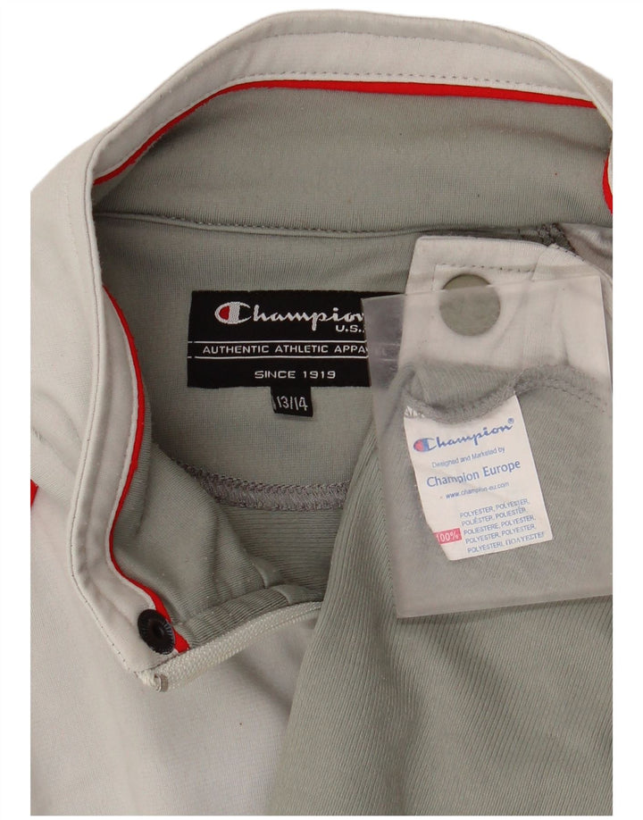 Giacca superiore della tuta da ragazzo Champion 13-14 anni Poliestere color block grigio