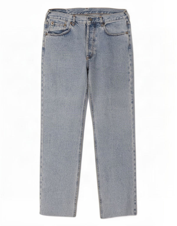 Jeans dritti da uomo vestibilità regolare Iber W31 L27 cotone blu