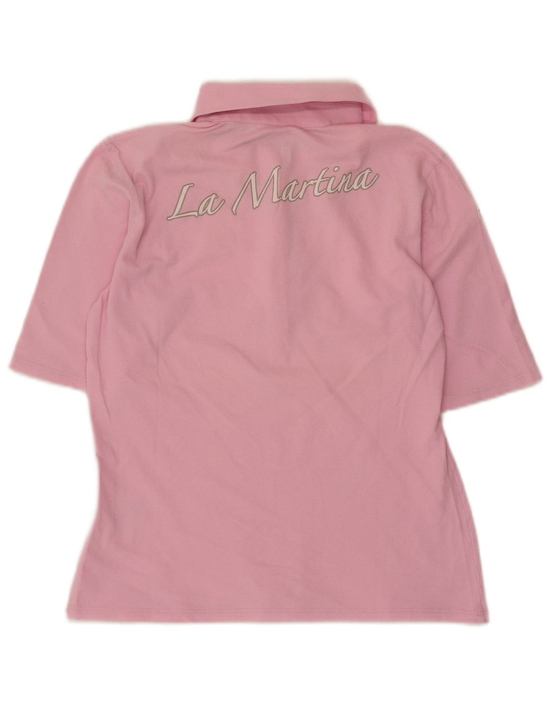 Polo grafica da donna La Martina IT 44 cotone rosa medio