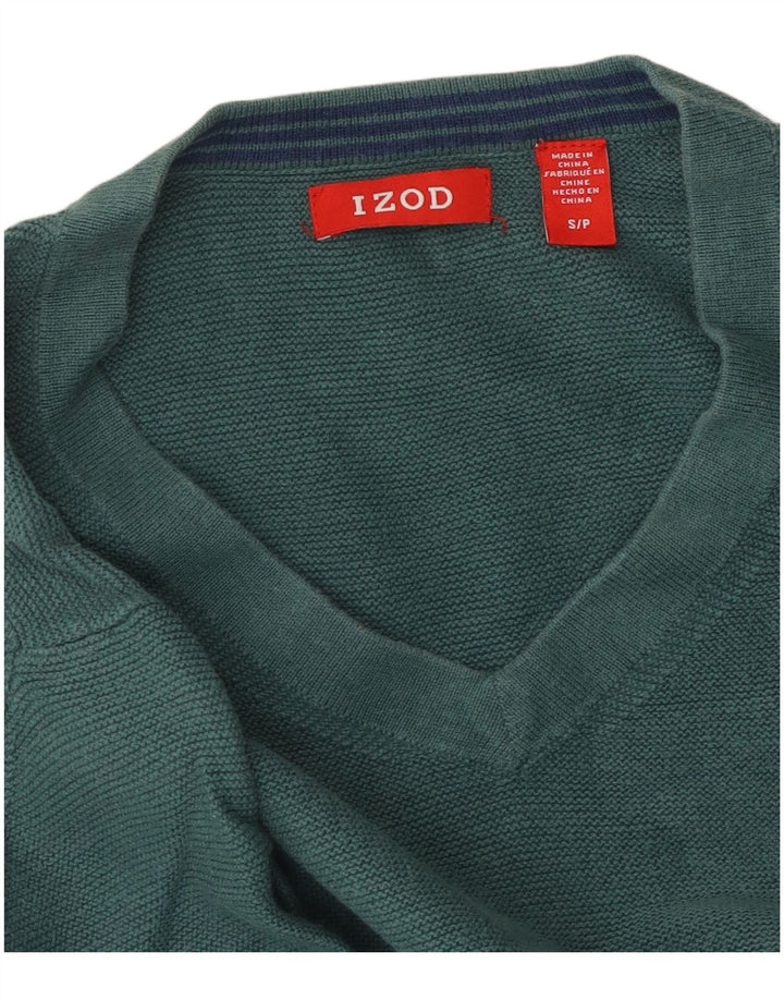 Maglione da donna oversize con scollo a V IZOD UK 10 piccolo verde