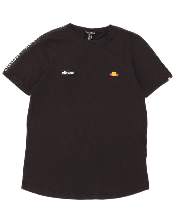 T-shirt grafica da uomo Ellesse Top grande nera