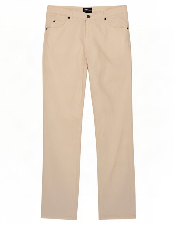 Jeans dritti da uomo Lee Brooklyn W32 L34 cotone bianco