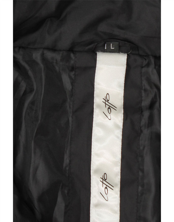 Cappotto imbottito da donna LOTTO UK 14 grande poliestere nero