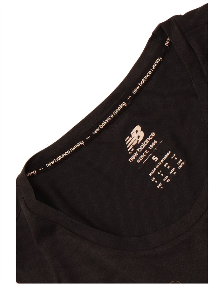 Canotta grafica da uomo New Balance piccola nera