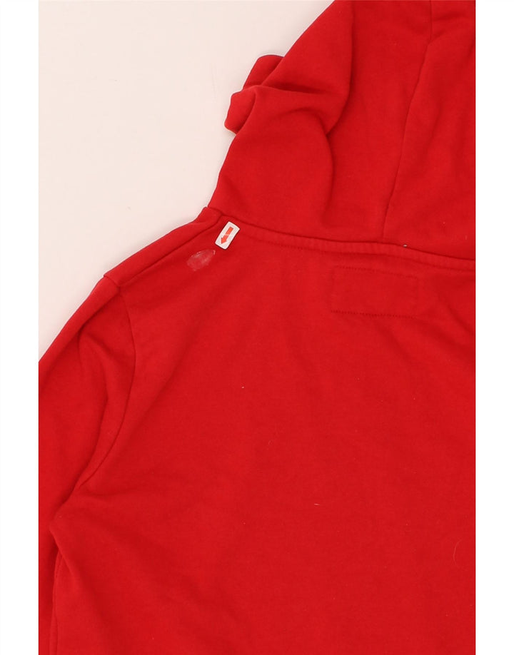 FILA Boys Graphic Hoodie Jumper 13-14 Years Red Polyester Vintage Fila and Second-Hand Fila from Messina Hembry 