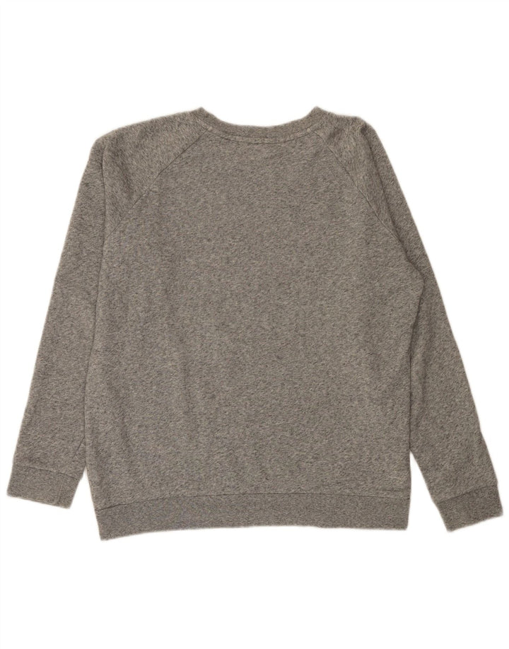 Levi's Donna Felpa con grafica Maglione UK 10 Piccolo Cotone chiazzato grigio