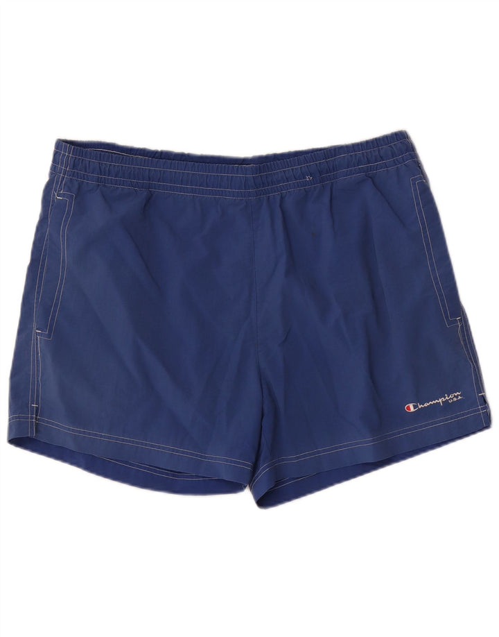 Pantaloncini da bagno da uomo Champion XL Blu